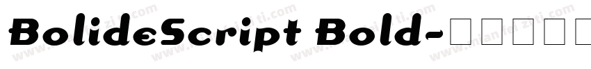BolideScript Bold字体转换